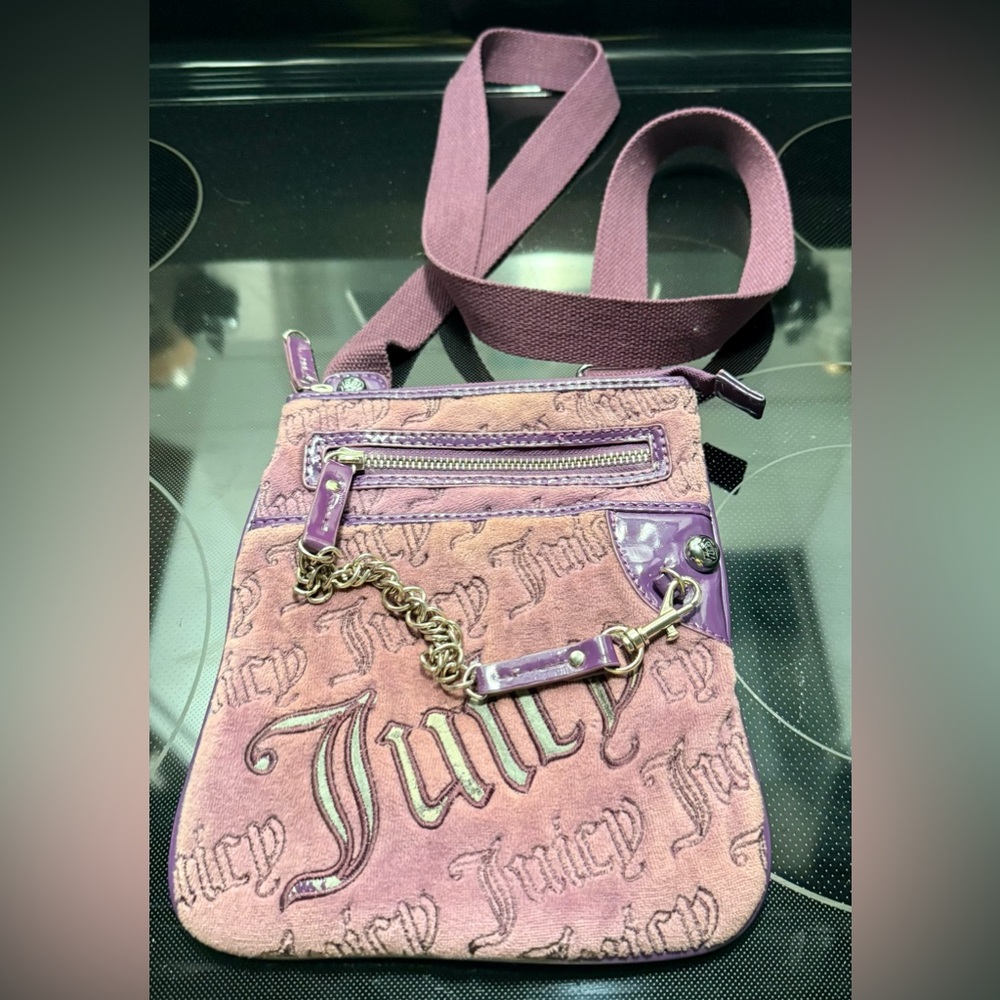 Juicy Couture Purple Vintage Y2K Crossbody Bag